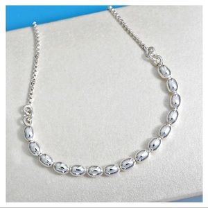 🆕 Beaded Bolo Bracelet in Sterling Silver